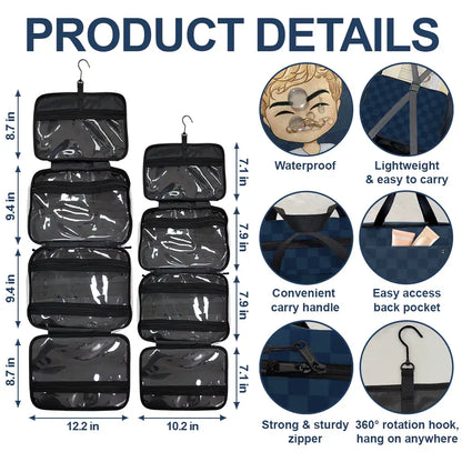 Travel Is My Therapy - Personalized Toiletry Bag