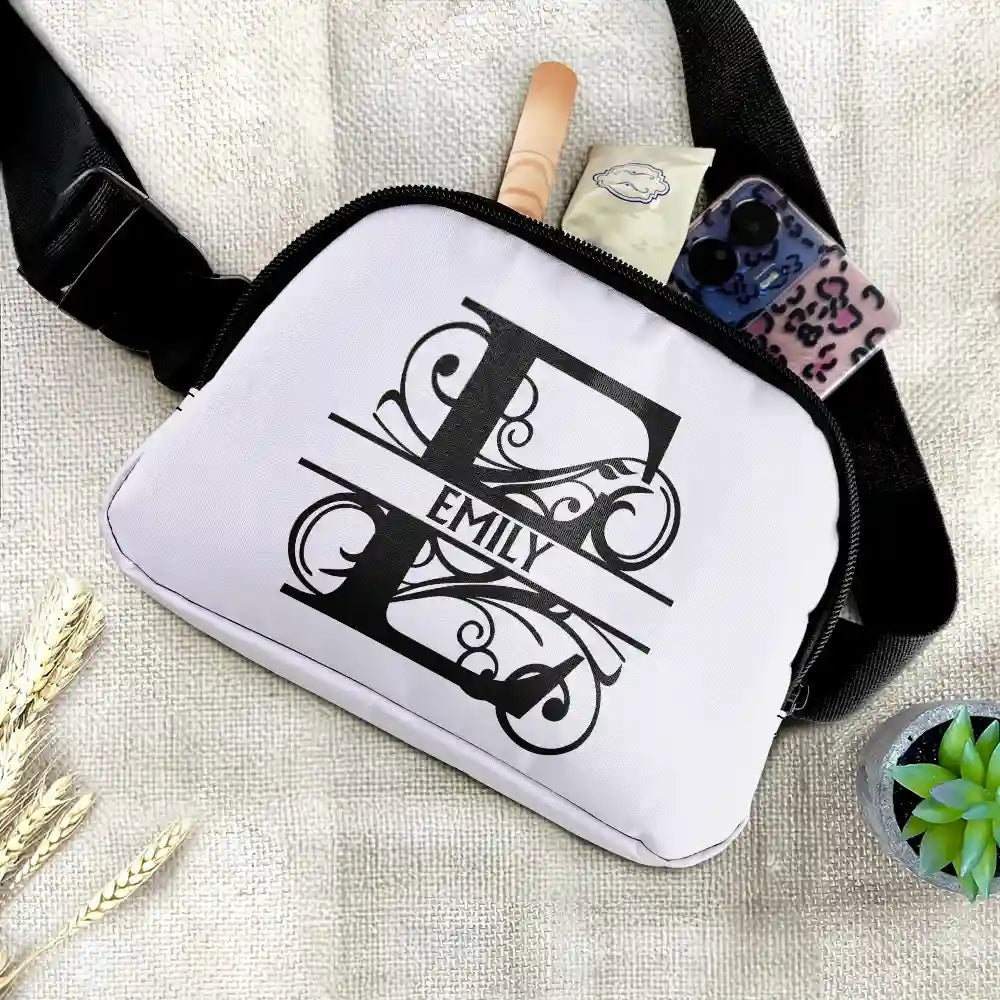 Monogram Name - Personalized Crossbody Belt Bag
