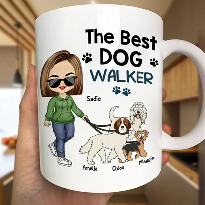 The Best Dog Walker - Personalized Mug