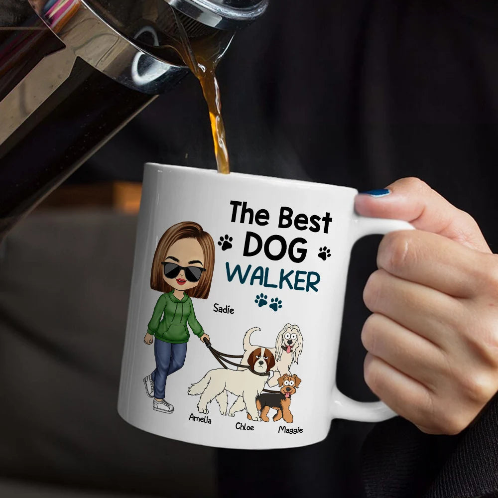 The Best Dog Walker - Personalized Mug