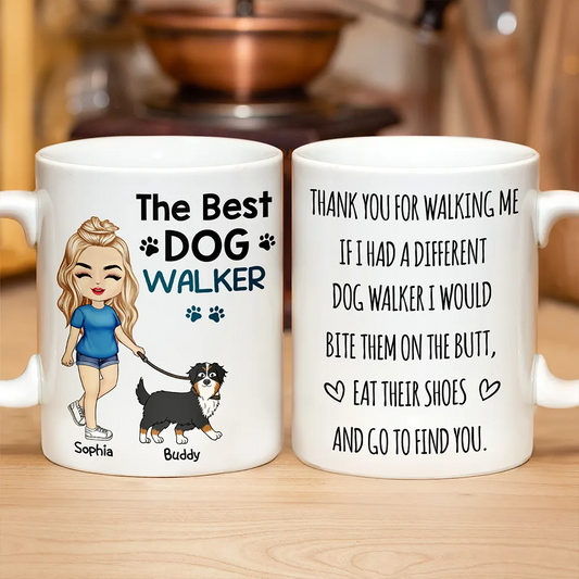 The Best Dog Walker - Personalized Mug