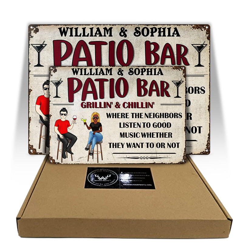 Garage Bar - Gift For Father - Personalized Custom Classic Metal Signs