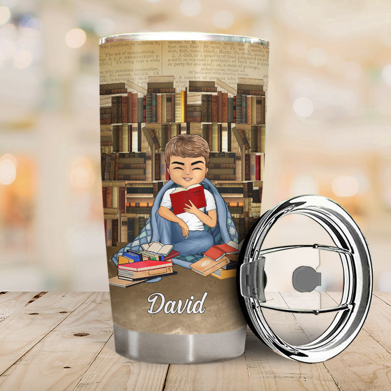 Just A Girl Who Loves Books - Gift For Reading Lovers - Personalized Custom Tumbler