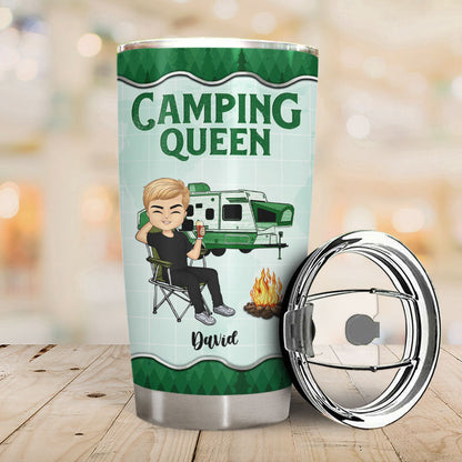 Camping Queen Classy Sassy - Gift For Camping Lovers - Personalized Custom Tumbler