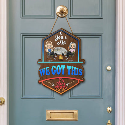 Making Memories One Campsite At A Time - Outdoor, Indoor Home Decor Gift For Campers, Husband, Wife, Couples - Personalized Custom Shaped Wood Sign