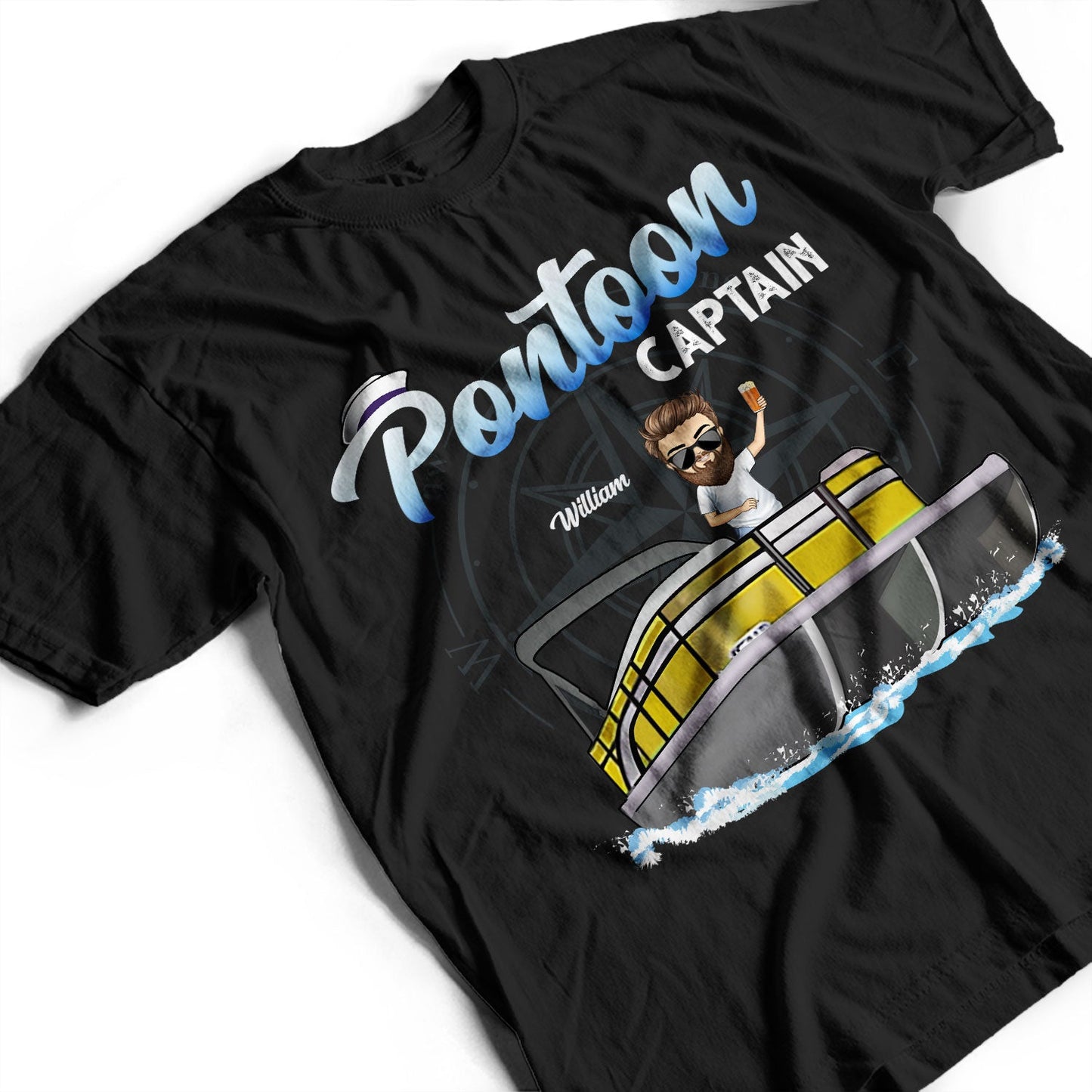 Boating Pontoon Captain - Birthday, Traveling, Cruising Gift For Pontooning Lovers, Travelers, Beach Lovers - Personalized Custom T Shirt