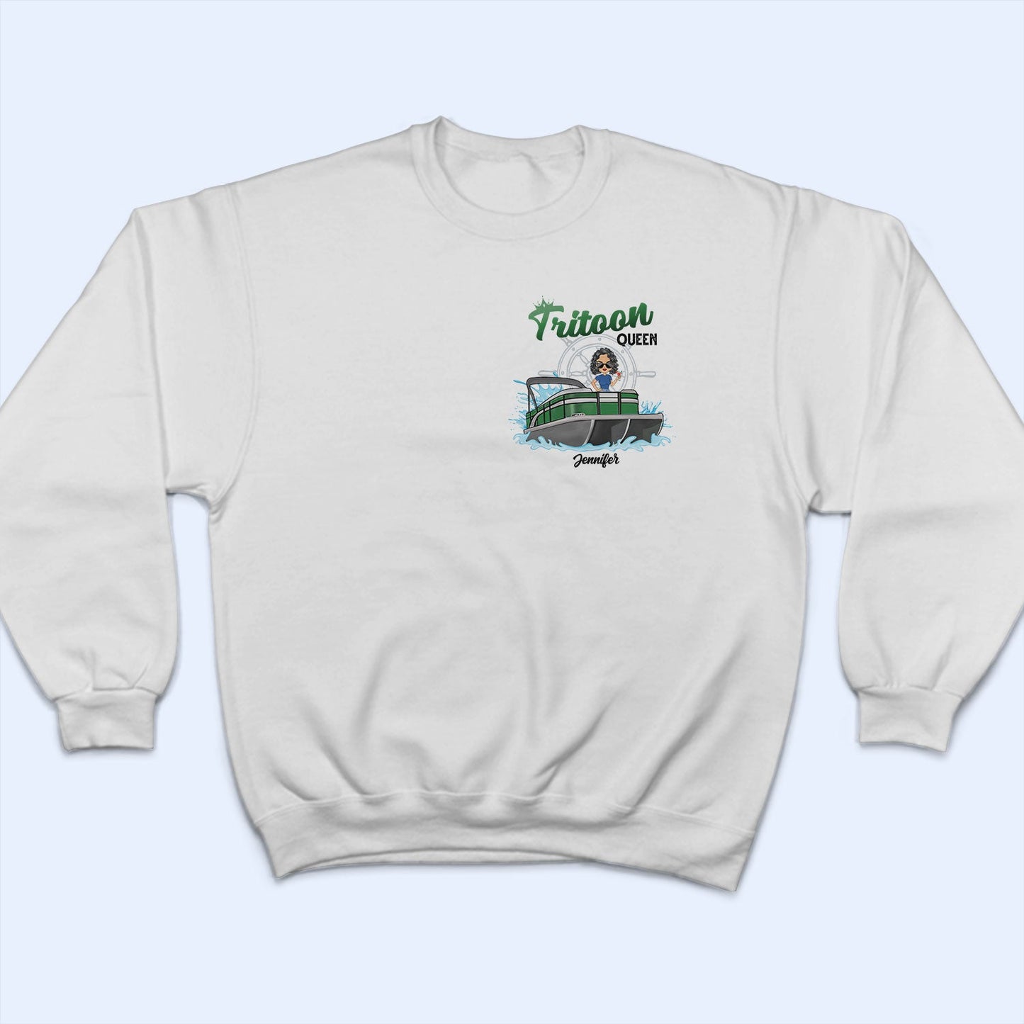 Boating Pontoon Queen - Gift For Pontooning Lovers, Lake Lovers, Travelers, Women - Personalized Custom T Shirt