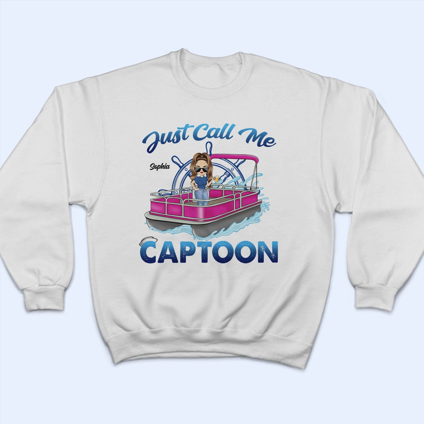 Just Call Me Captoon - Gift For Pontooning Lovers, Lake Lovers, Pontoon Owners, Travelers - Personalized T Shirt
