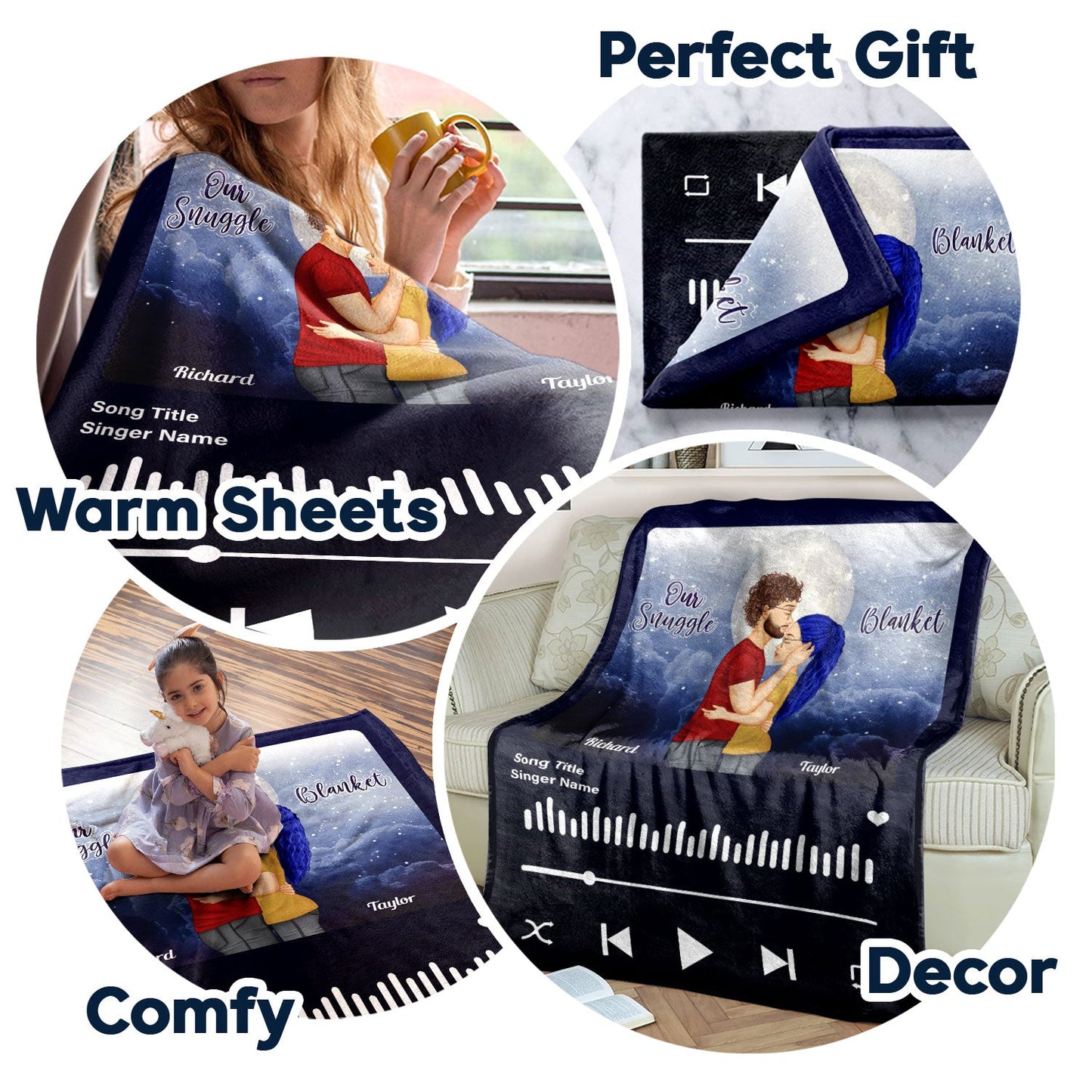 Forever & Always No Returns Or Refunds - Gift For Couples - Personalized Fleece Blanket