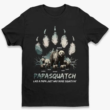 Papa Bear Showed Me Strength Isn't All About Muscles - Family Personalized Custom Unisex T-shirt, Hoodie, Sweatshirt - Gift For Dad, Grandpa Shirts & Tops The Next Custom Gift