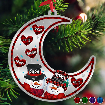 Gia Đình - Hồng Y Mẹ Bố Bà Ông Nội Hồng Y Vòng Tròn Trang Trí