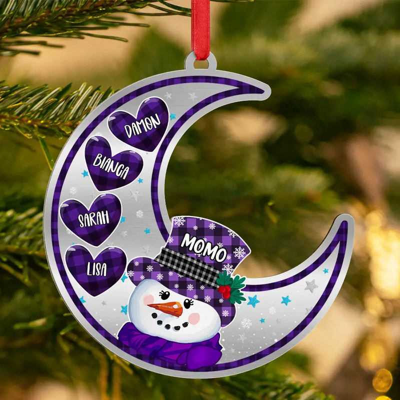 Gia Đình - Hồng Y Mẹ Bố Bà Ông Nội Hồng Y Vòng Tròn Trang Trí