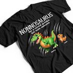 Papasaurus Like A Normal Grandpa But More Awesome - Personalized T Shirt
