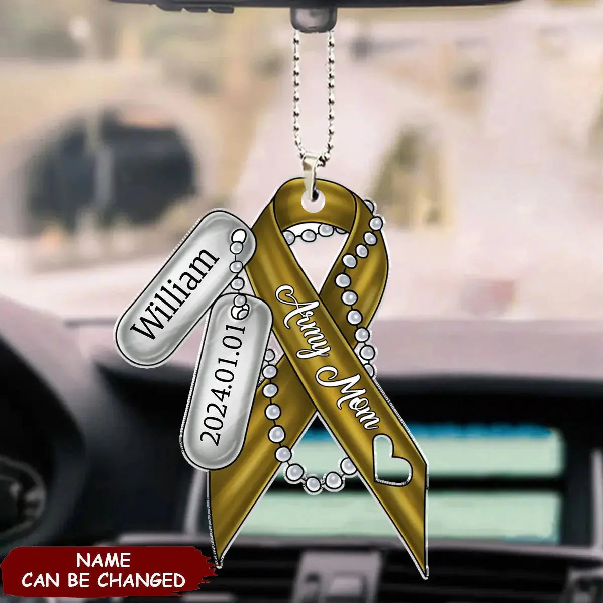 Personalized Army Mom Car Ornament - Mother's Day Gift Idea Car Ornament The Next Custom Gift