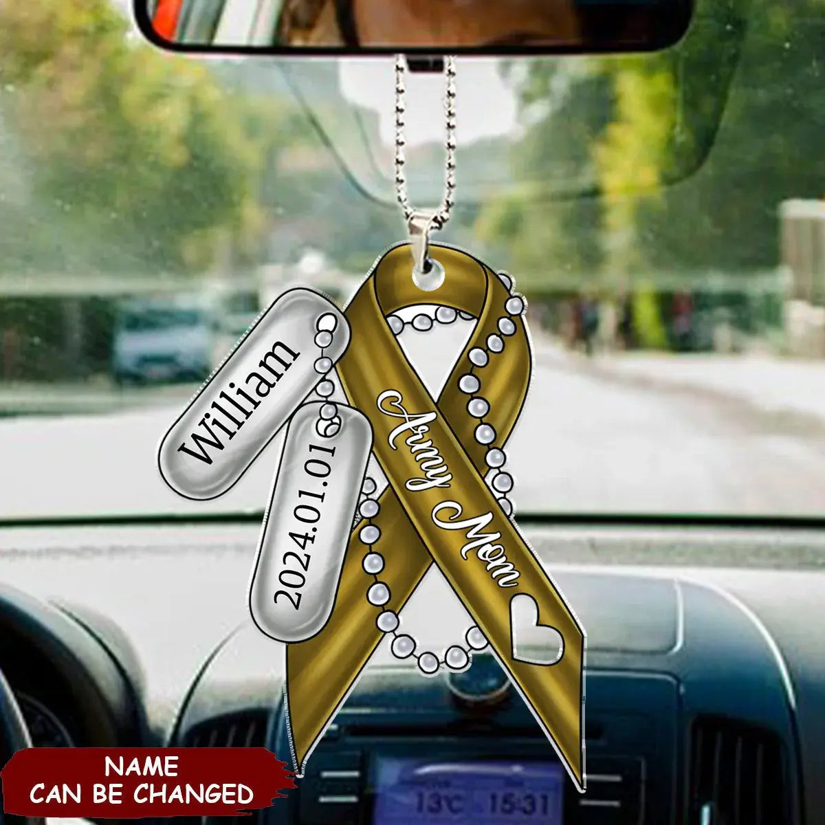 Personalized Army Mom Car Ornament - Mother's Day Gift Idea Car Ornament The Next Custom Gift