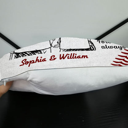 Personalized Baseball Together Since Young Customized Pillow