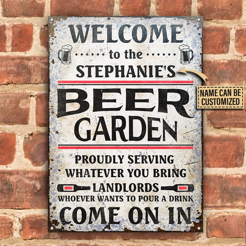Personalized Beer Come On In Customized Classic Metal Signs