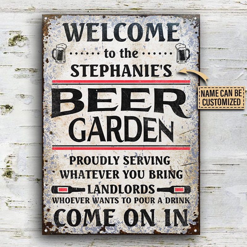 Personalized Beer Come On In Customized Classic Metal Signs