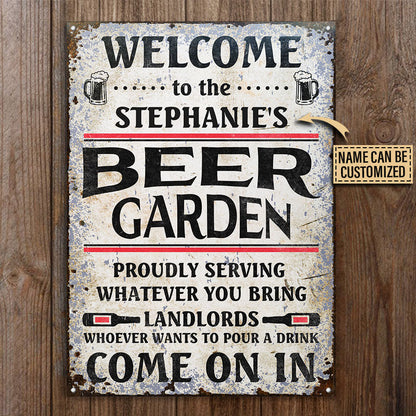 Personalized Beer Come On In Customized Classic Metal Signs