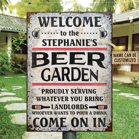 Personalized Beer Come On In Customized Classic Metal Signs