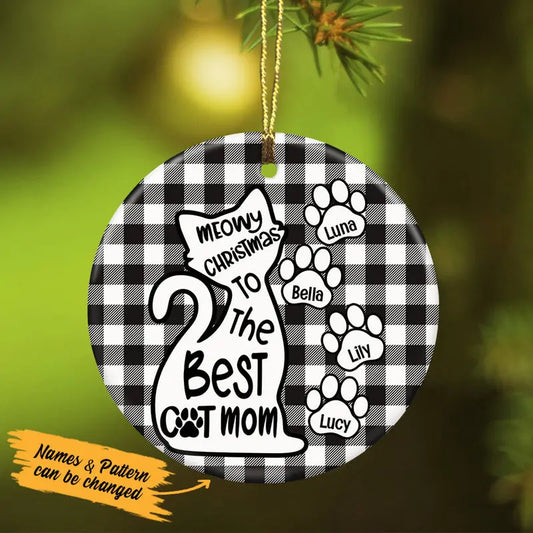 Personalized Best Cat Mom Christmas Ornament ornament The Next Custom Gift