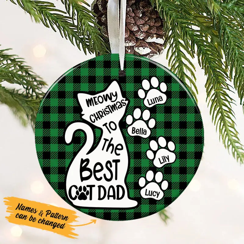 Personalized Best Cat Mom Christmas Ornament ornament The Next Custom Gift