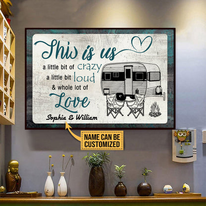 Personalized Camping Chair Campfire This Is Us Customized Poster