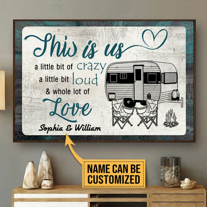 Personalized Camping Chair Campfire This Is Us Customized Poster