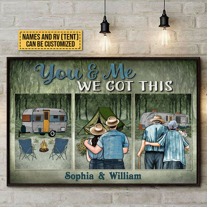 Personalized Camping Couple We Got This Custom Poster