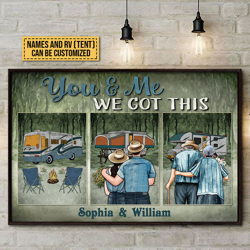 Personalized Camping Couple We Got This Custom Poster