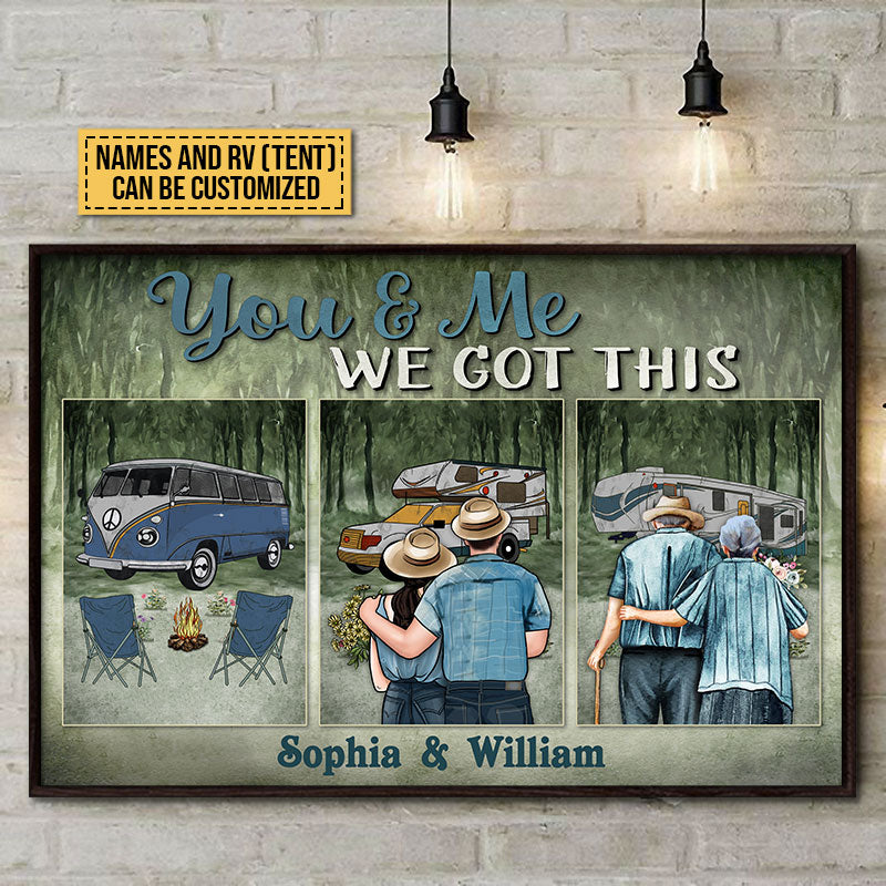 Personalized Camping Couple We Got This Custom Poster