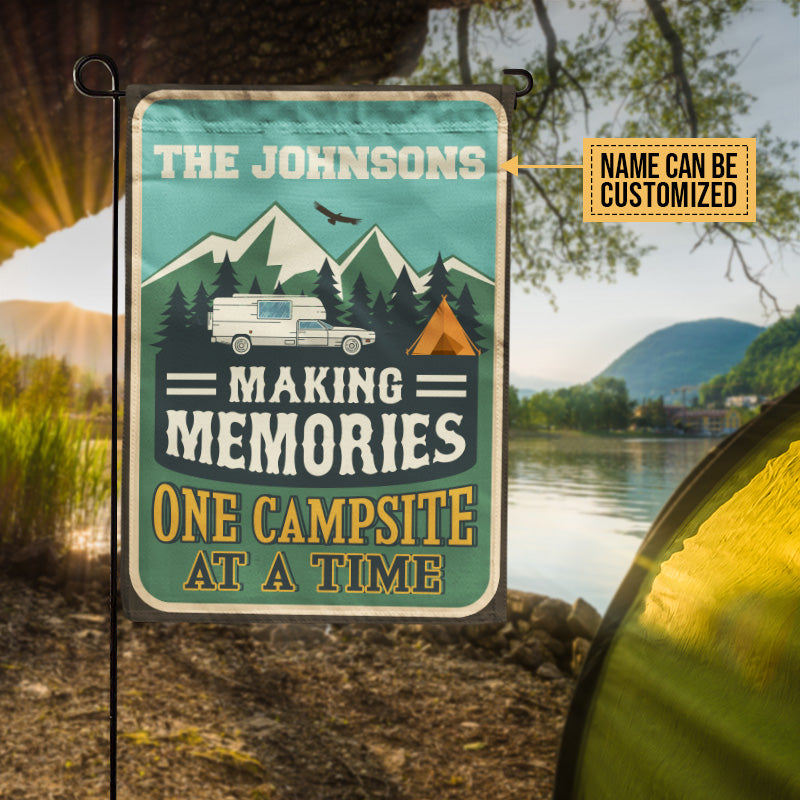 Personalized Camping Making Memories Customized Flag