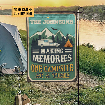 Personalized Camping Making Memories Customized Flag
