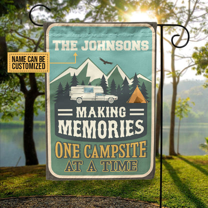 Personalized Camping Making Memories Customized Flag