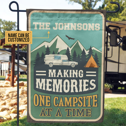 Personalized Camping Making Memories Customized Flag