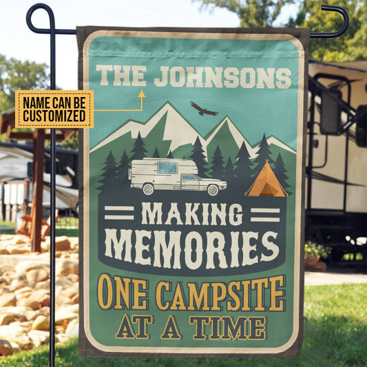 Personalized Camping Making Memories Customized Flag