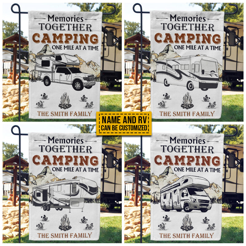 Personalized Camping Map Memories Together Customized Flag