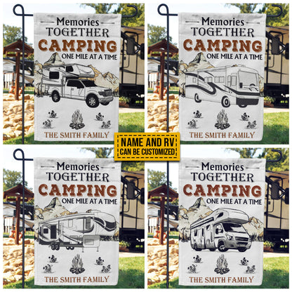 Personalized Camping Map Memories Together Customized Flag