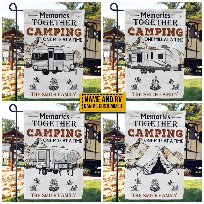 Personalized Camping Map Memories Together Customized Flag