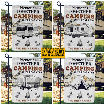 Personalized Camping Map Memories Together Customized Flag