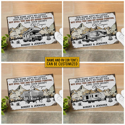 Personalized Camping Map My Queen Customized Doormat