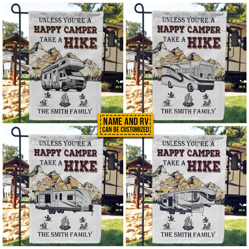 Personalized Camping Map Take A Hike Customized Flag
