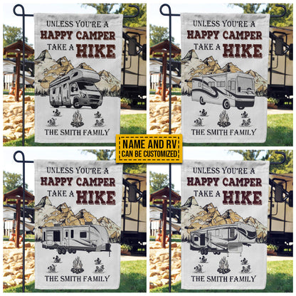 Personalized Camping Map Take A Hike Customized Flag