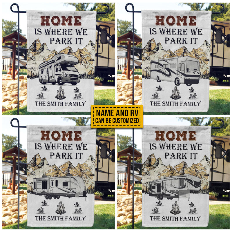 Personalized Camping Map We Park It Customized Flag