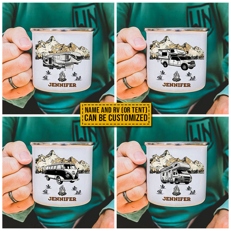 Personalized Camping Solves My Problems Customized Campfire Mug