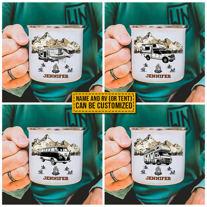 Personalized Camping Solves My Problems Customized Campfire Mug
