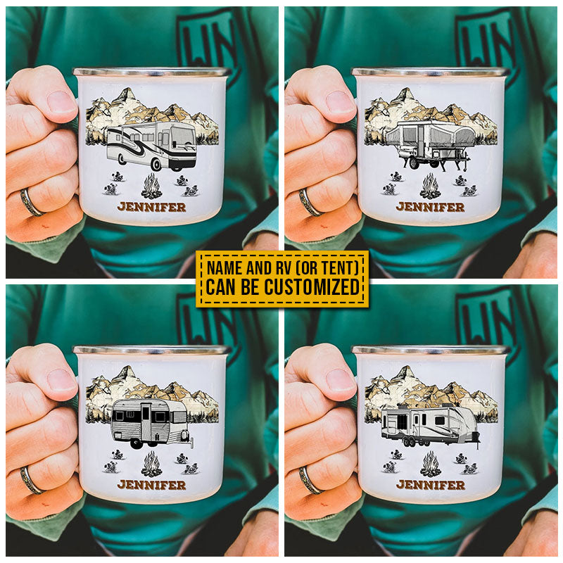 Personalized Camping Solves My Problems Customized Campfire Mug