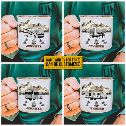 Personalized Camping Solves My Problems Customized Campfire Mug