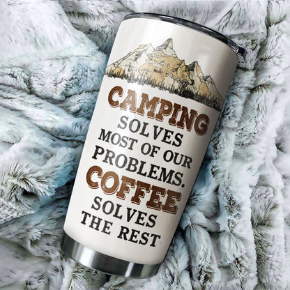 Personalized Camping Solves Problems Customized Tumbler