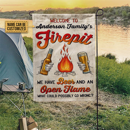 Personalized Camping We Have Beer Customized Flag